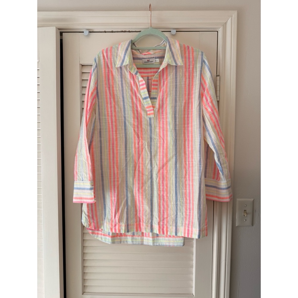 Vineyard Vines Pastel Striped Button Down Shirt